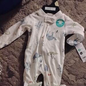 Kids Animal Print One Piece - Cream